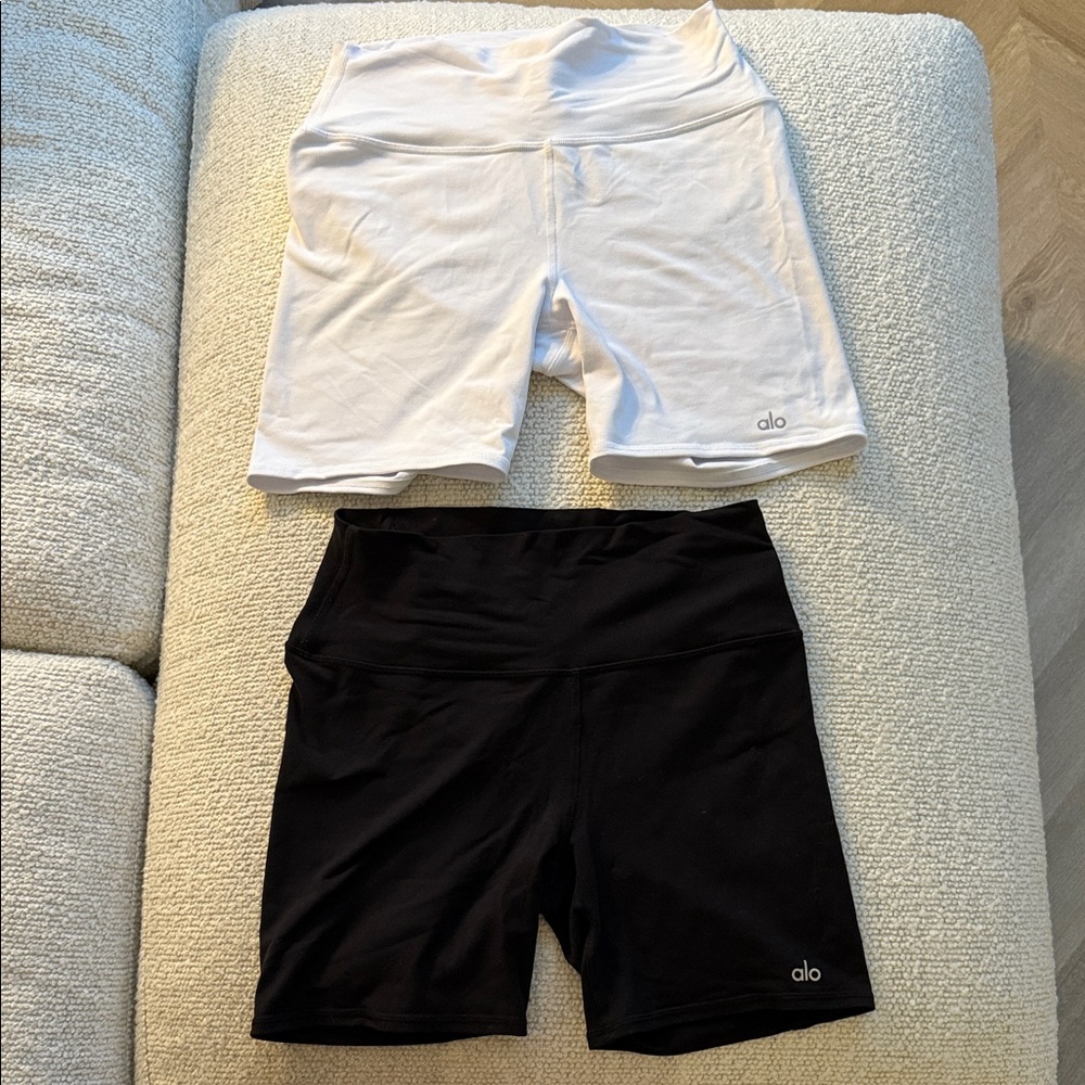 B&W BUNDLE Alo Yoga Women's 5” Biker Shorts